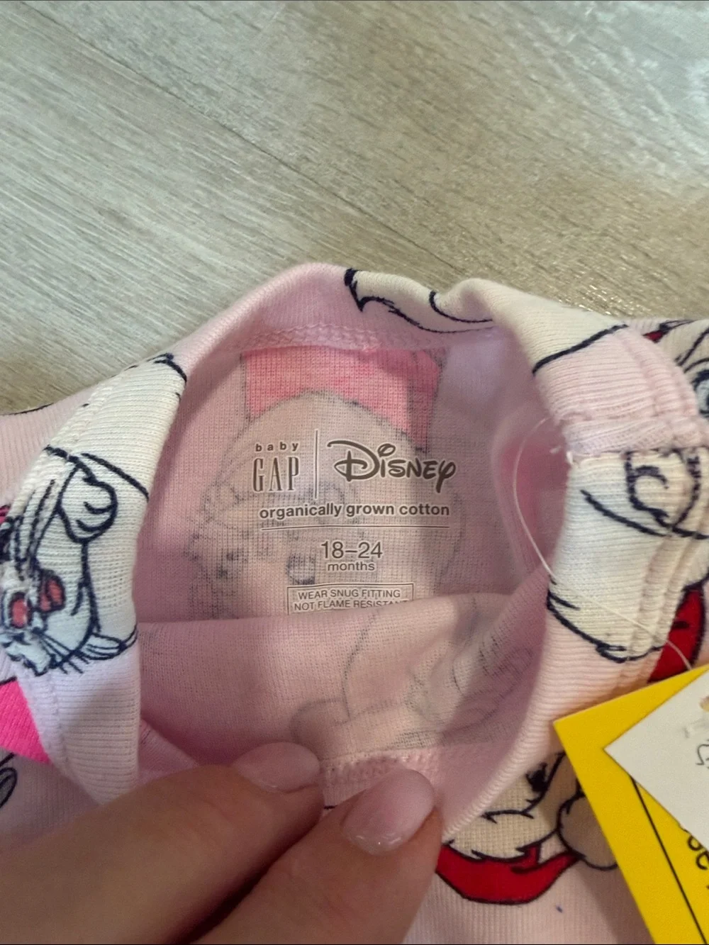 NWT GAP Pink Cat Print Two-Piece Pajama Set 18-24